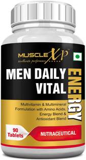 MuscleXP Men Daily Vital Energy With Multivitamins, Multiminerals & Energy - 90 Tablets