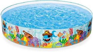 Shopjamke 4 Feet Kids Water Pool Bath Tub Swimming Pool Bath Toy (Multicolor) Inflatable Swimming Pool