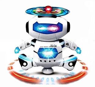 बेबिब्लिस Robot with Attractive Dancing Motions with 3D Lights and Music For Kids