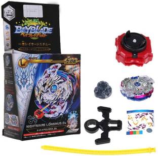 apurbas B-97 Beyblade Burst Starter Nightmare Longinus.Ds W Launcher Spinning Top