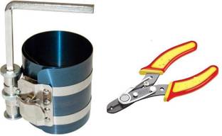 Tools Centre HIGH QUALITY PISTON RING COMPRESSOR Ø 53-175 mm RC4 EXCLUSIVE COMBO WITH WIRE STRIPPER Single Sided Box End Wrench