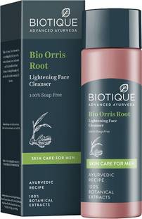 BIOTIQUE Orris Root Brightening  | Wash for Men, 100% Soap Free, 120 ml Face Wash