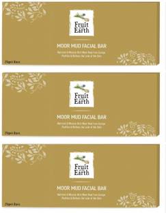 Fruit of the earth moor mud facial bar (4*4) (pack of three)