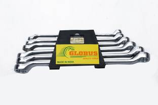 Globus 0314 RING SPANNER SET/ 6 PCS ( 6-17MM) Double Sided Box End Wrench