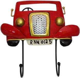 SV Traders IRON MULTI COLOR ANTIQUE CAR KEY HOLDER OR HANGING HOOKS KEY HOLDER |HOOKS |WALL DECOR |DECORATION Iron Key Holder