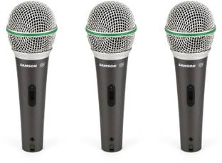 SAMSON Q6 On/Off Switch Dynamic 3-pack Microphone