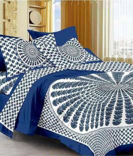 Shop jaipuri rajasthani Cotton Double Flat Printed Bedsheet