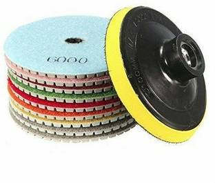 Tools Centre 10 Pieces Giant Combo of 4 Inch M10 Backup Pad Along with Diamond Polishing Pad Sets Vehicle Polisher