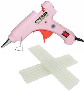 FADMAN Pink Mini 20 Watt & 10 Glue Sticks Hot Melt Glue Gun For Art & Crafts,DIY,Kirigami,Paper,PCB,Plush Toys,Crafts,Wood,Box Standard Temperature Corded Glue Gun