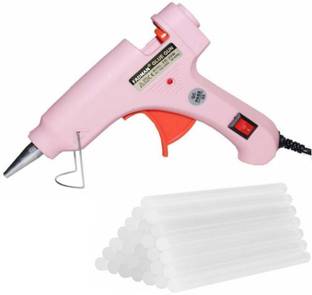 FADMAN Pink Mini 20 Watt & 30 Glue Sticks Hot Melt Glue Gun For Art & Crafts,DIY,Kirigami,Paper,PCB,Plush Toys,Crafts,Wood,Box Standard Temperature Corded Glue Gun