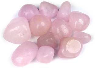REIKI CRYSTAL PRODUCTS Natural Rose Quartz Tumble Crystals / Stones for Reiki Healing and Vastu Correction and Increase Creativity 100 Grams Tumble Stone Regular Rectangular Crystal Stone