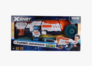 Zuru NE X Shot Excel Turbo Advance 4Pcs Guns & Darts