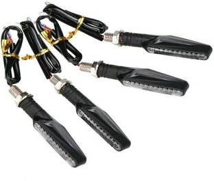 MOTOFLY Front, Rear LED Indicator Light for KTM, Yamaha, Mahindra, Bajaj, Hero, Honda, TVS Duke RC 190, Pulsar 200NS, Pulsar 135 LS DTS-i, Star Sport Plus, Pulsar 135, Splender iSMART, Apache RTR 180