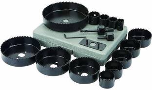 Tanya 16-Piece Hole Saw Kit 3/4 to 5 Inch Set for Woodworking Sheet Metal Plastic with Mandrels Saws and Case Rotary Bit Set