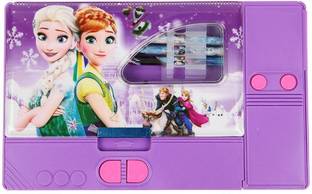 Skyler Collection Dual Sharpner Frozen Art Plastic Pencil Boxes