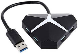 LipiWorld Breathing Lights 5GBPS USB 3.0 4 Port USB HUB HIGH Speed PRTABLE 3.0 USB Hub