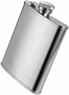 LIFEMUSIC High Grade Flask Perfect For Storing Whiskey, Alcohol, WINE, Beer, Champagne, Schnapps - It can be stored Neatly in your pocket or beg Portable Hand Hip Flask, 207 ml Stainless Steel Hip Flask