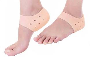 Antique Buyer Standard Silicone Gel Heel Socks 1 Pair for Dry Hard Foot Cracked Heels Repair Heel Support
