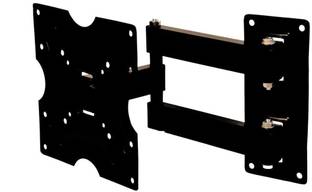 KNETON Universal Moving Dual Arm/Heavy Duty LCD & LED Wall Mount Stand for Displays from 26 inch Upto 42 inch LCD/LED TV Full Motion TV Mount