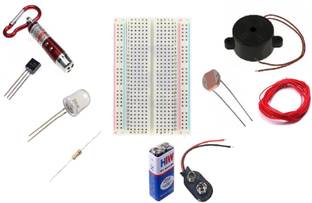 Technical hut Laser Security Alarm Project DIY Electronic Component Kit For Students Educational Electronic Hobby Kit