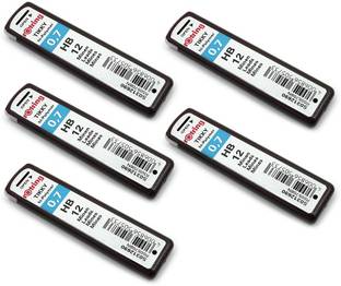 rotring 0.7 HB HI-Polymer Leads Set of 5 Tubes - Each Tube Contains 12 Leads - (Total 60 Leads) Pencil