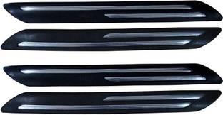 PRTEK Rubber Car Bumper Protector Guard with Double Strip for Car 4Pcs Car Side Beading (Black) Car Beading Roll For Bumper, Grill and Garnish Cover, Window