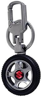 ECSTASY Rotary Wheel Maruti Suzuki Logo Locking Key Chain