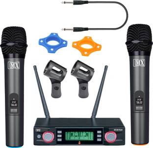 MX Professional Variable Frequency Series Wireless / Cordless Microphones XR-80 Plus Microphone with 2 Handhelds Microphone