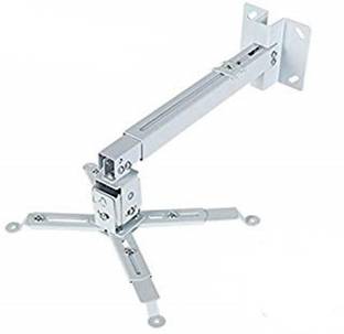 AlexVyan Universal Heavy Duty - 2 feet to 3 feet Adjustable Projector Ceiling and Wall Mount Kit Bracket witgh Tilt Option- White Projector Stand