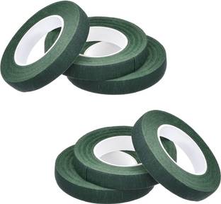 Just Flowers Flower Making Floral Tape 12mm 6pcs Pack (Dark Green)