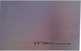 LipiWorld Hard Disk Drive Enclosure External Case 2.5 inch Shock Resistant HDD Case External USB 2.0 SATA 2.5" inch SATA