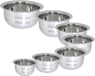 bartan hub stainless steel Patila/Bhagona set टॉप सेट