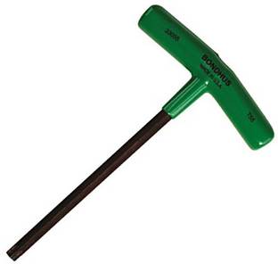BONDHUS 33027 T27 Torx T-Handle - 7.4" Allen Key Set