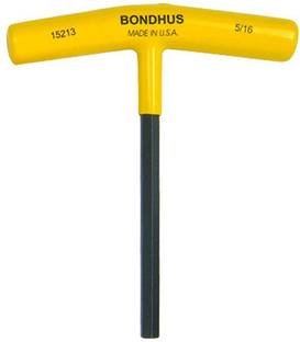 BONDHUS 15213 5/16" Hex T-Handle 6" Length Allen Key Set