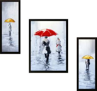 saf EXTRA LARGE MODERN ART SET OF 3 Digital Reprint 28.5 inch x 19.5 inch Painting