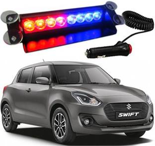 RWT  8 LED Police Car Flashing Lights for Maruti Swift Interior Light Car LED for Maruti Suzuki (12 V, 35 W)