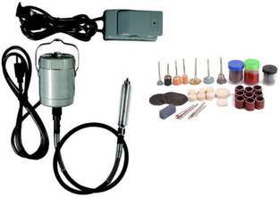 Tools Centre 22000rpm Jewelry Tools Flex Shaft Machine & 100pcs Accessories, For Carving, Grinding, Carving, Gemstones, Agate. Rotary Tool