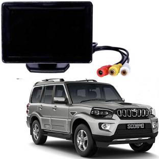 BRPEARl Car Rear View Monitor, 4.3 Inch TFT LCD Digital Camera Monitor  for Mahindra Scorpio Black LED