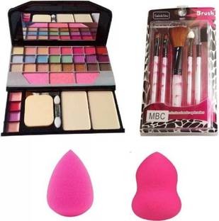 Sah&Shi Make Up Brush Set Of 5 And TYA 6155 And Two Blender Puff Spongue With Best Quality