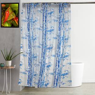 KUBER INDUSTRIES 213 cm (7 ft) PVC (Polyvinyl Chloride) Shower Curtain Single Curtain