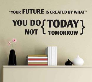 WALLSTICK 100 cm Motivational Quotes Removable Sticker