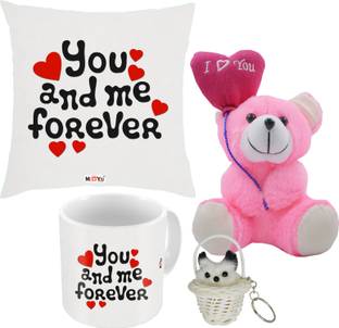 ME&YOU Cushion, Mug, Keychain, Soft Toy Gift Set