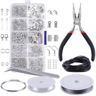 DIY Crafts Jewelery Finding Kit withPliers, Beading Wire and Tweezers