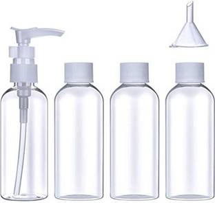 DIY Crafts Travel Bottles Set with Storage (80 ml) with 1 Funnel & 1 Mist Spray(Pack of 5) 80 ml Bottle