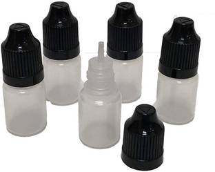 DIY Crafts 5ml Empty Plastic Squeezable Dropper Bottles(Pack of 50 Pcs) 5 ml Bottle
