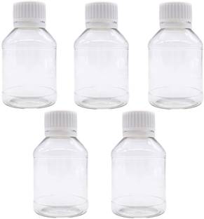 DIY Crafts Clear Empty Pet Mini Storage Bottles-100ml(Pack of 50) 100 ml Bottle