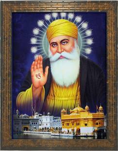 Indianara SRI GURU NANAK DEV JI (1645) Digital Reprint 13 inch x 10.6 inch Painting