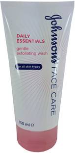 JOHNSON'S Face Care Daily Essentials Gentle Exfloiating Wash for All Skin Types , 150ml Face Wash