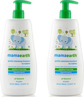 Mamaearth Gentle Cleansing Shampoo for babies (400 ml, 0-5 Yrs)( Pack of 2)