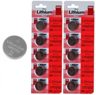 Inditrust Micro Lithium Cell CR2032 Coin  3v Computer Motherboard CMOS  Cell PACK of 10  Battery